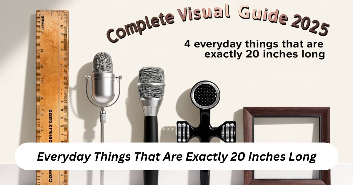 13 Everyday Things That Are Exactly 20 Inches Long (Complete Visual Guide 2025)