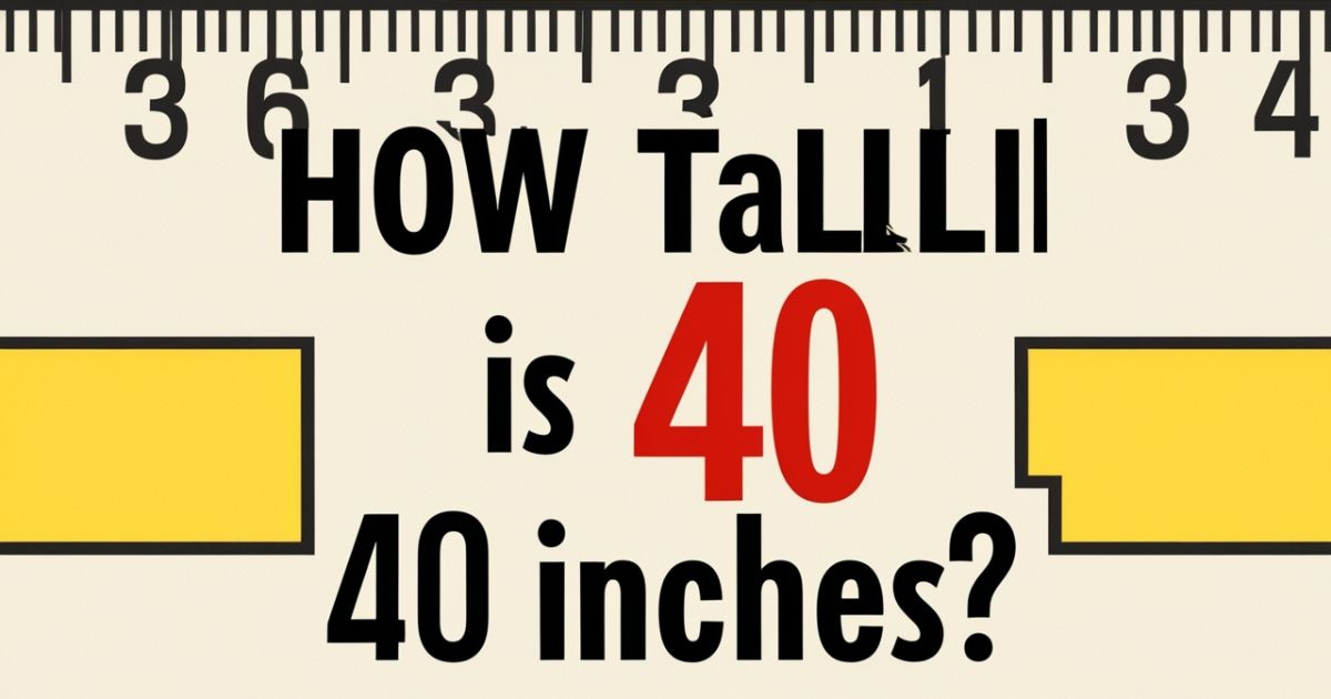 How Tall is 40 Inches? 14 Common Things That are 40 Inches Long or Big