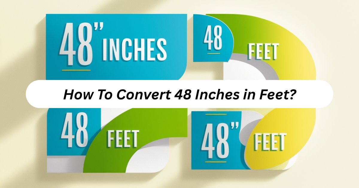 How To Convert 48 Inches in Feet