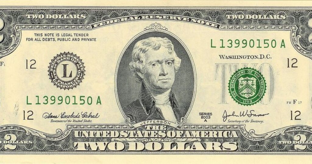 Two US Dollar Notes