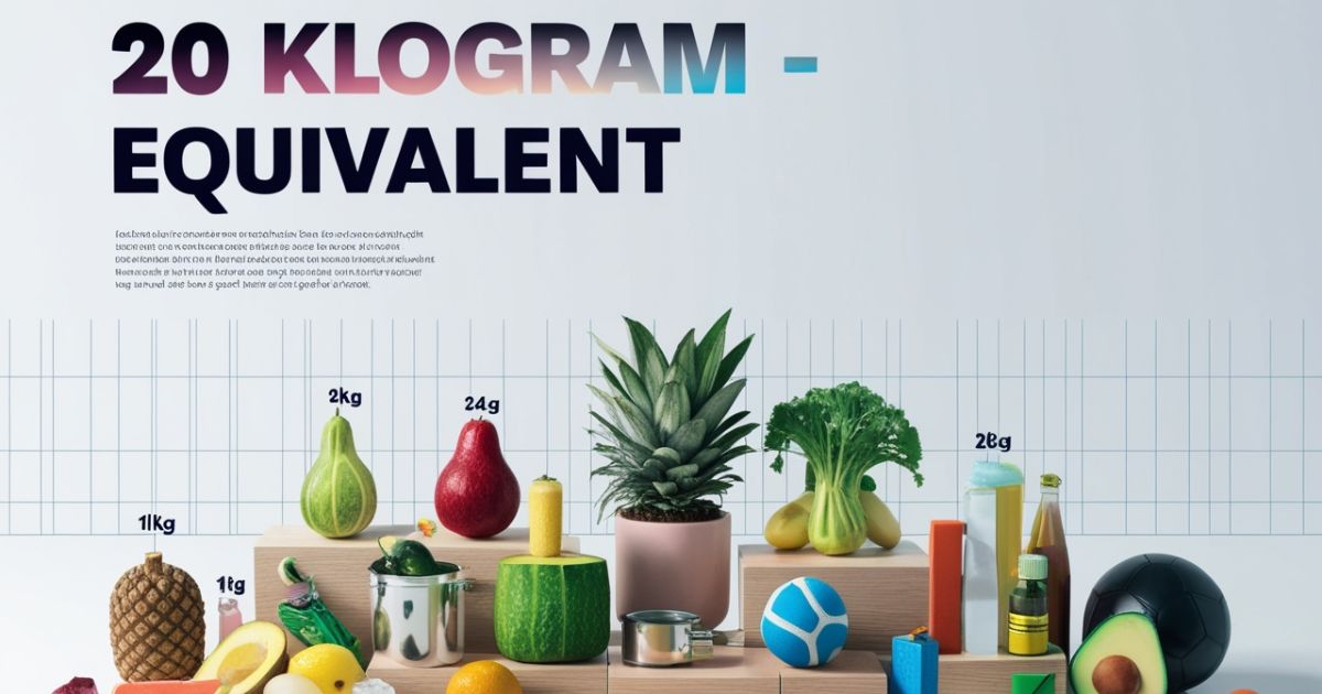 20 Kilograms Explained: Weight Visualization Through Everyday Objects