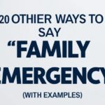 20 Other Ways to Say “Family Emergency” (With Examples)