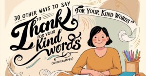 30 Other Ways to Says “Thank You for Your Kind Words” (With Examples)
