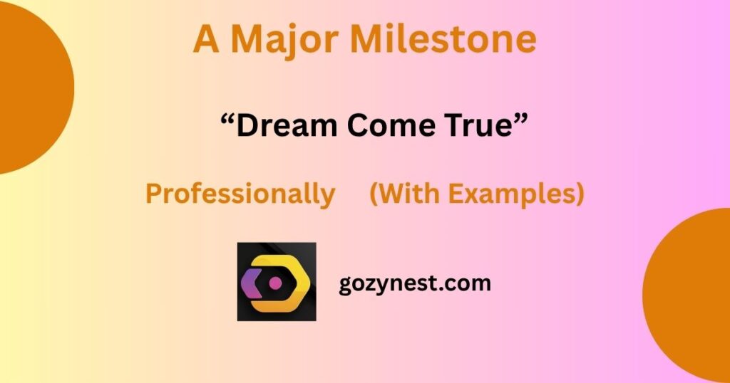 A Major Milestone