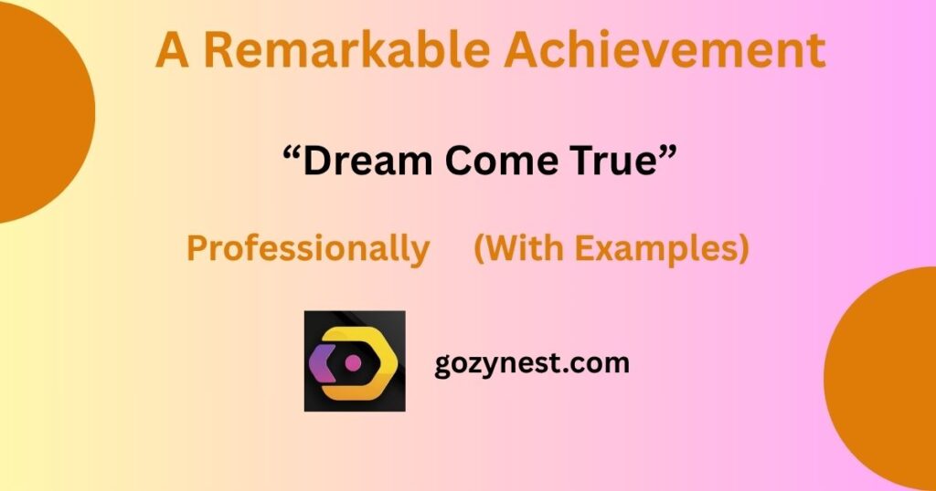 A Remarkable Achievement