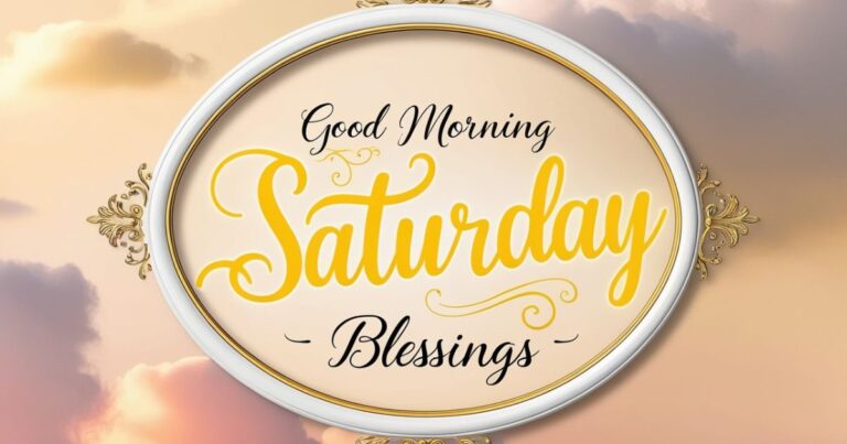 Good Morning Saturday Blessings: Images and Greetings to Start Your Weekend