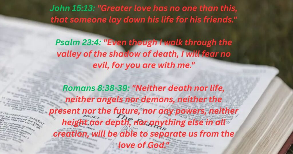 Holy Scripture Verses for Memorial Day Remembrance