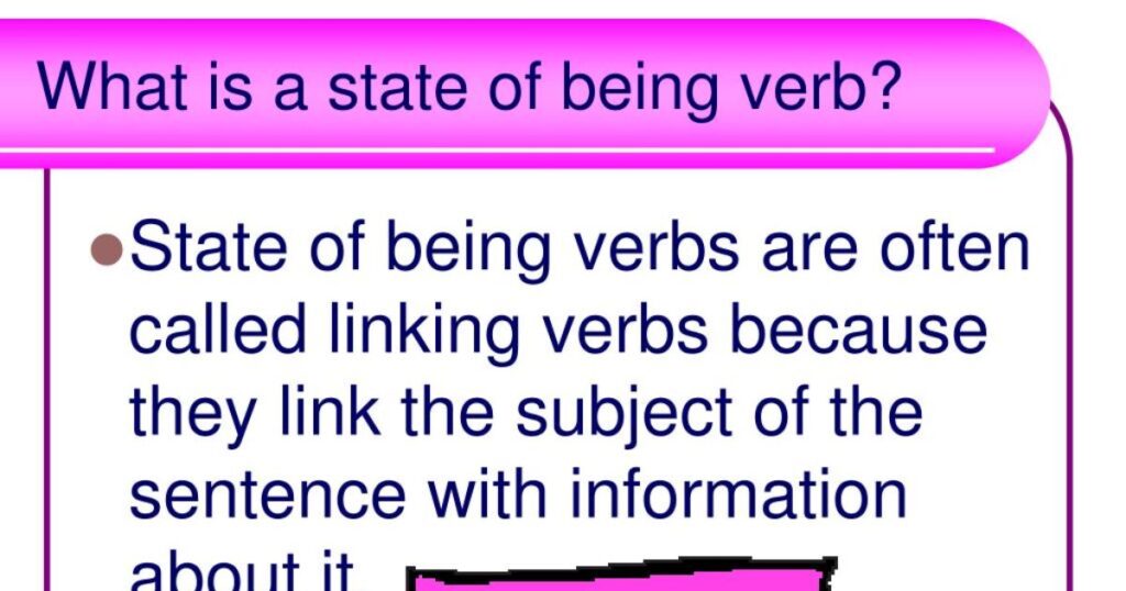 State-of-Being Verbs
