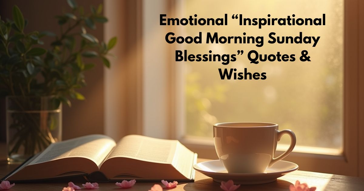 100 Emotional “Inspirational Good Morning Sunday Blessings” Quotes & Wishes