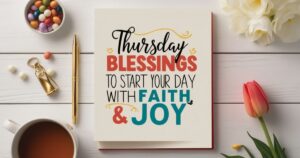85+ Thursday Blessings to Start Your Day with Faith & Joy