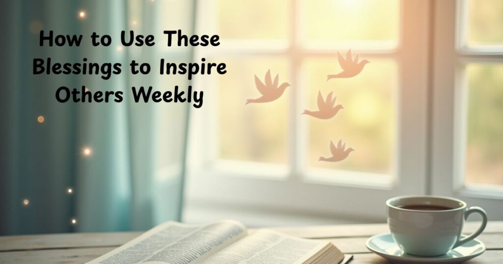 How to Use These Blessings to Inspire Others Weekly