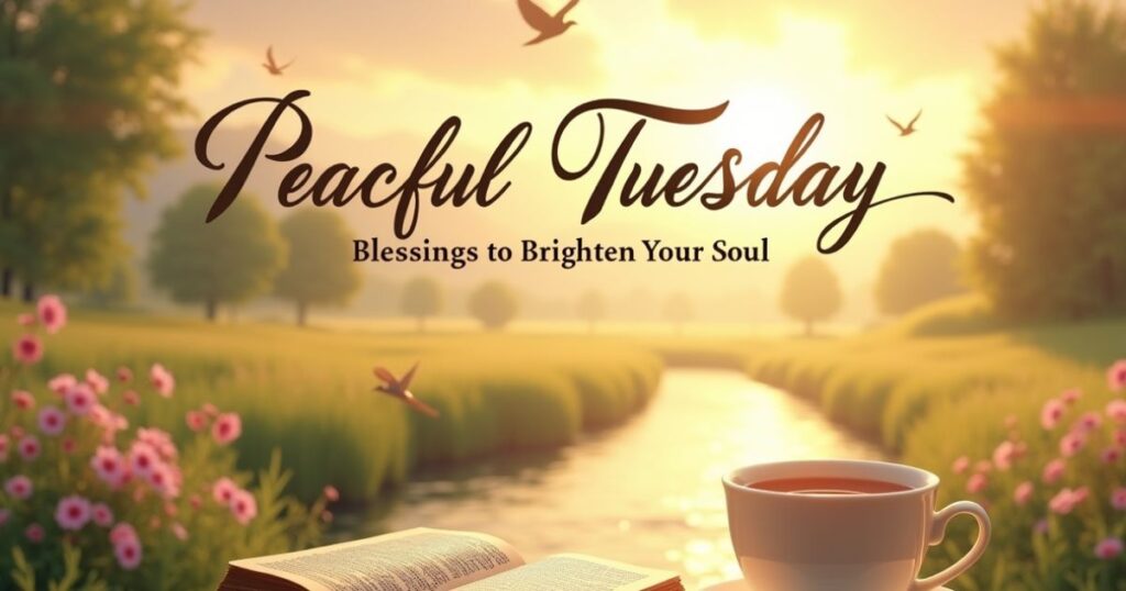 Peaceful Tuesday Blessings Images to Brighten Your Soul