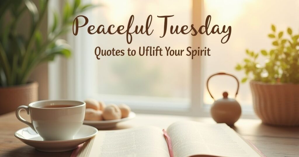 Peaceful Tuesday Quotes to Uplift Your Spirit