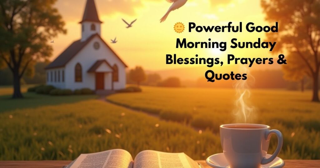 🌞 40 Powerful Good Morning Sunday Blessings, Prayers & Quotes