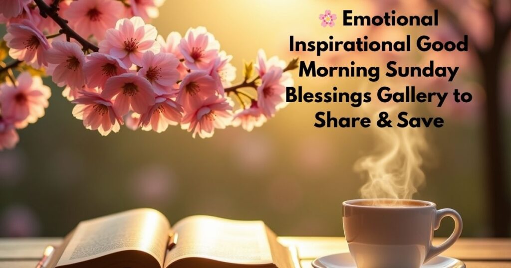 🌸 Emotional Inspirational Good Morning Sunday Blessings Gallery to Share & Save