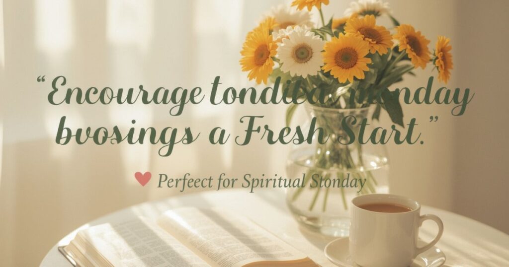 🌼 Encouraging Monday Blessings for a Fresh Start