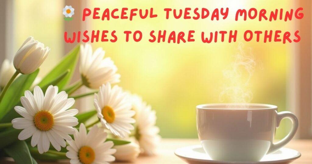 🌼 Peaceful Tuesday Morning Wishes to Share with Others