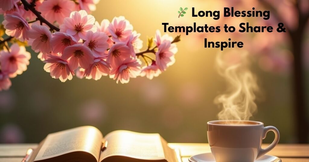 🌿 Long Blessing Templates to Share & Inspire