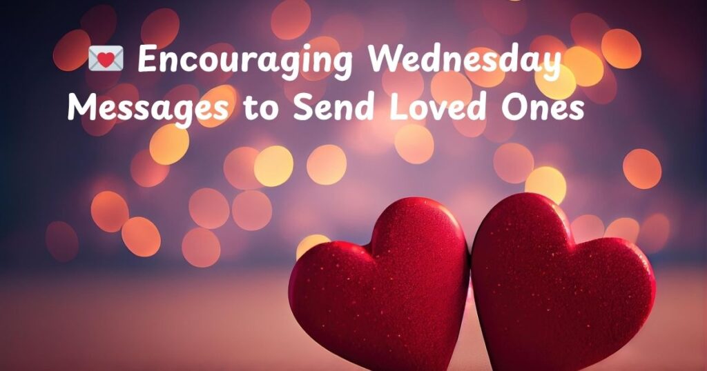 💌 Encouraging Wednesday Messages to Send Loved Ones
