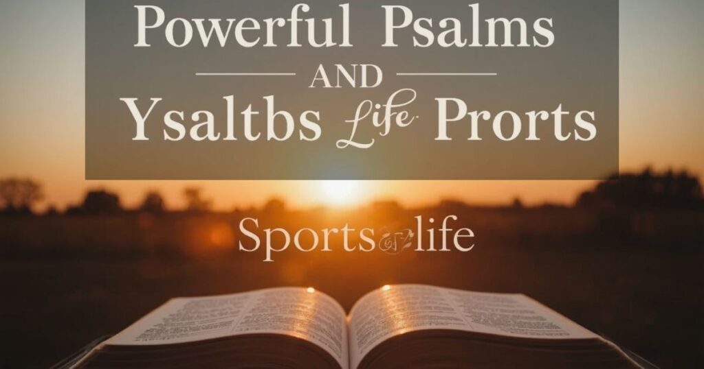 📖 Powerful Psalms and Proverbs for Sports Life