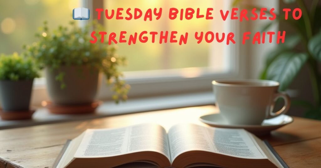 📖 Tuesday Bible Verses to Strengthen Your Faith