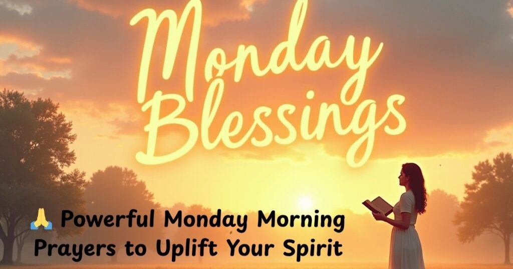 🙏 Powerful Monday Morning Prayers to Uplift Your Spirit