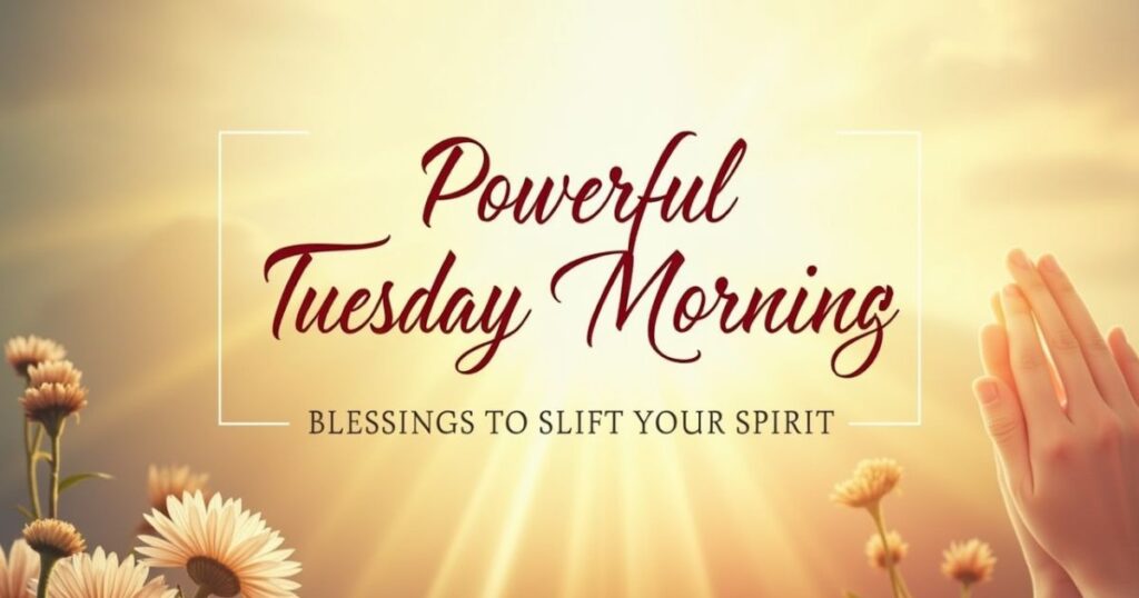 🙏 Powerful Tuesday Morning Blessings to Uplift Your Spirit