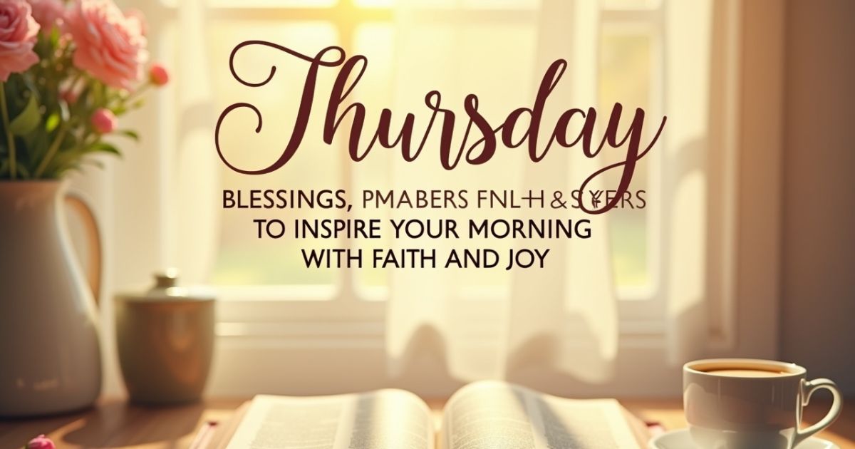 100+ Thursday Blessings, Prayers & Greetings to Inspire Your Morning with Faith and Joy