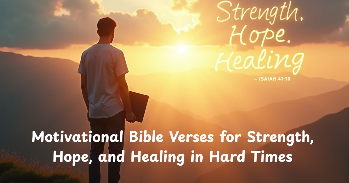 31 Motivational Bible Verses for Strength, Hope, and Healing in Hard Times