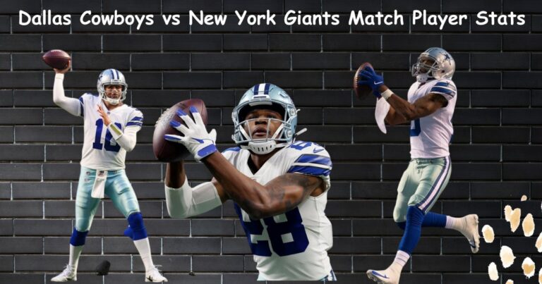 Dallas Cowboys vs New York Giants Match Player Stats (Sep 14, 2025)