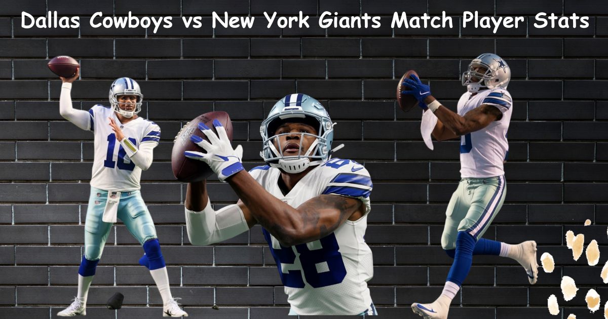 Dallas Cowboys vs New York Giants Match Player Stats (Sep 14, 2025)