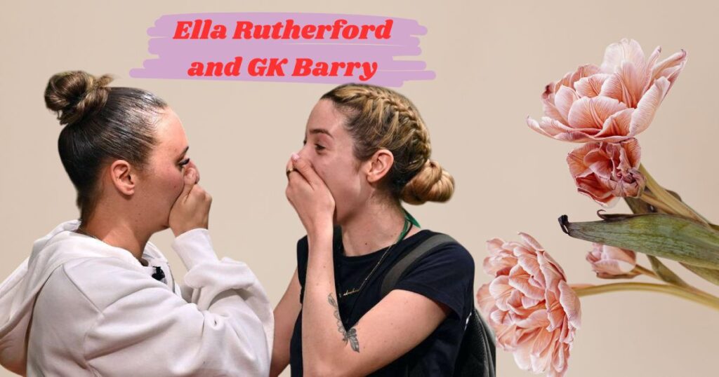 Ella Rutherford and GK Barry